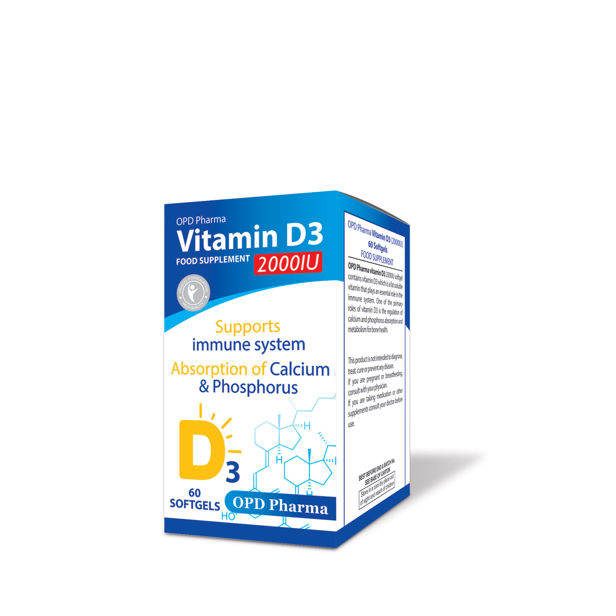 opd vitamin D3 tablets 60
